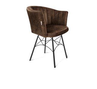 Обеденный стул SHT-ST42-1 / SHT-S107 (кофейный трюфель/черный муар) в Братске