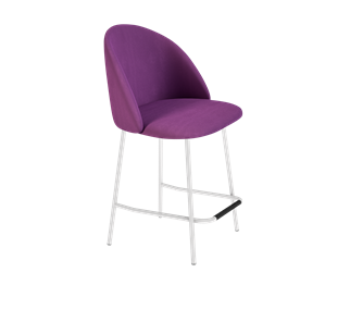 Полубарный стул SHT-ST35 / SHT-S29P-1 (ягодное варенье/белый муар) в Ангарске