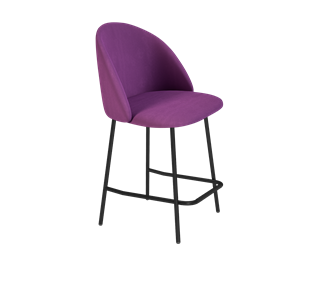 Полубарный стул SHT-ST35 / SHT-S29P-1 (ягодное варенье/черный муар) в Ангарске