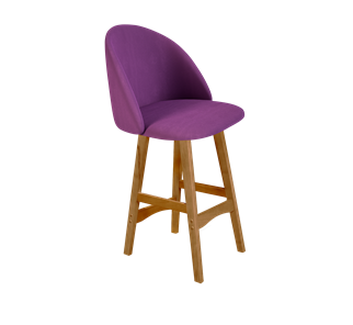 Полубарный стул SHT-ST35 / SHT-S65-1 (ягодное варенье/светлый орех) в Ангарске