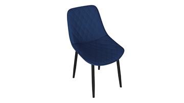Кухонный стул Oscar (Черный муар/Велюр L005 синий) в Ангарске