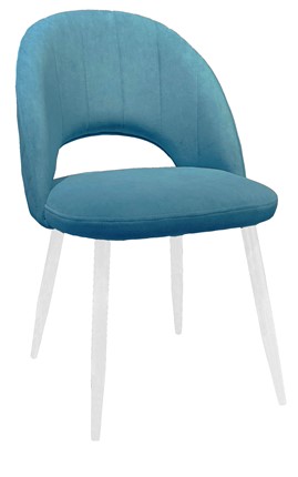 Обеденный стул 217 V16 голубой/белый в Ангарске - изображение