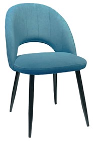 Кухонный стул 217 V16 голубой/черный в Братске