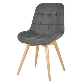 Обеденный стул POLINI Home Verona SD, серый-натуральный в Ангарске