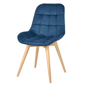 Обеденный стул POLINI Home Verona SD, синий-натуральный в Ангарске