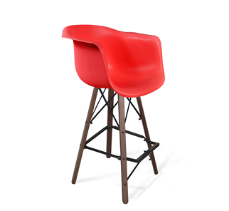Барный стул SHT-ST31/S80 (красный/темный орех/черный) в Ангарске