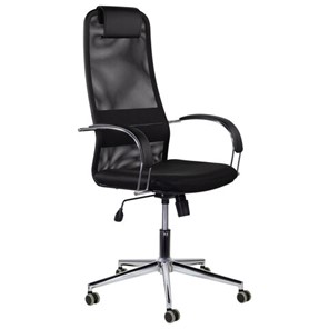 Компьютерное кресло Brabix Premium Pilot EX-610 CH (хром, ткань-сетка, черное) 532417 в Братске - предосмотр