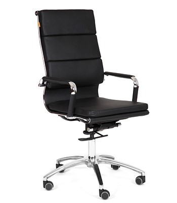 Компьютерное кресло CHAIRMAN 750 экокожа черная в Братске - изображение