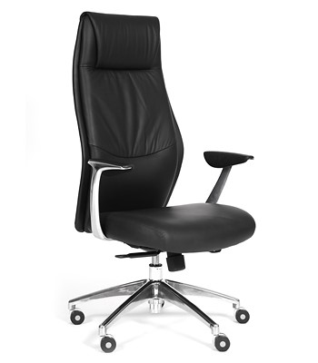 Кресло CHAIRMAN Vista Экокожа премиум черная в Братске - изображение