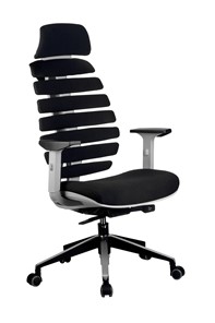 Офисное кресло Riva Chair SHARK (Черный/серый) в Ангарске