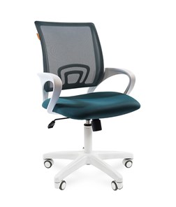 Офисное кресло CHAIRMAN 696 white, ткань, цвет зеленый в Братске