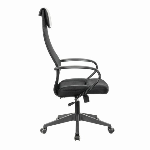 Кресло офисное Brabix Premium Stalker EX-608 PL (ткань-сетка/кожзам, черное) 532090 в Братске - изображение 2