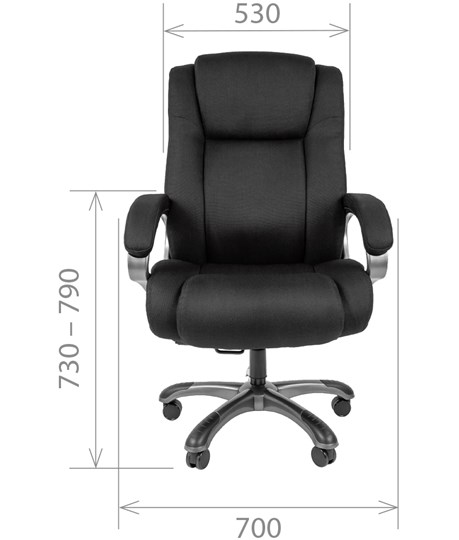 Офисное кресло CHAIRMAN 410 Акриловая ткань SX Черный в Ангарске - изображение 1