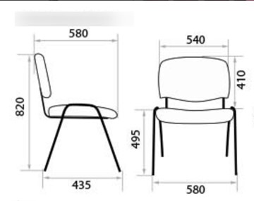 Офисный стул ISO  W BLACK V4 кожзам в Ангарске - предосмотр 1