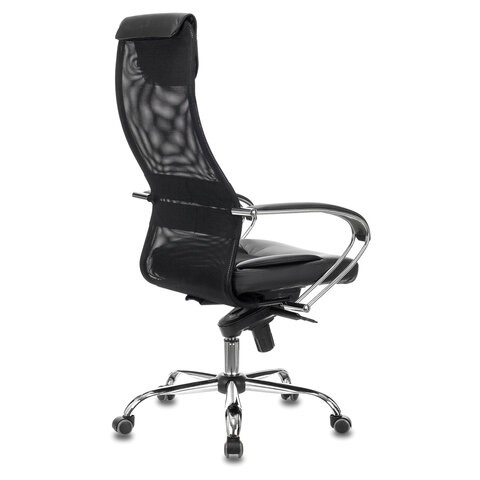 Компьютерное кресло Brabix Premium Stalker EX-609 PRO (хром, мультиблок, ткань-сетка/экокожа, черное) 532416 в Братске - изображение 2