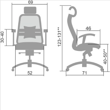 Офисное кресло Samurai S-3.04, черный плюс в Ангарске - изображение 4