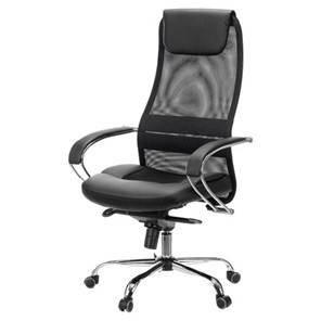 Компьютерное кресло Brabix Premium Stalker EX-609 PRO (хром, мультиблок, ткань-сетка/экокожа, черное) 532416 в Братске - предосмотр 3