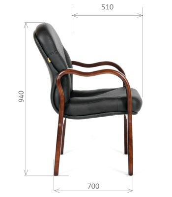 Кресло CHAIRMAN 658 Натуральная кожа черный в Ангарске - изображение 2