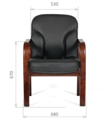 Кресло CHAIRMAN 658 Натуральная кожа черный в Ангарске - изображение 1