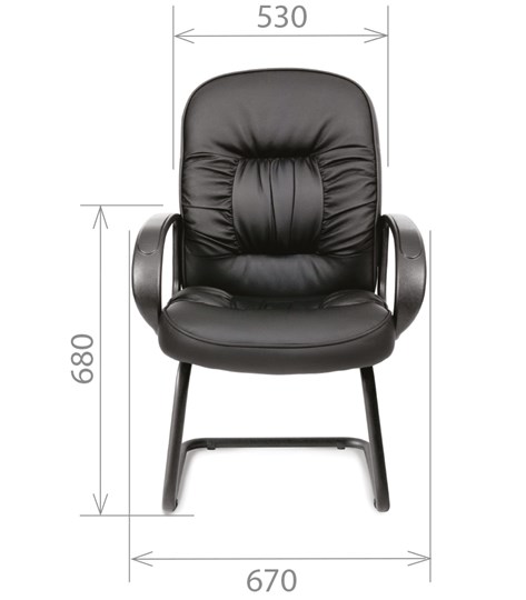 Кресло компьютерное CHAIRMAN 416V экокожа черная в Ангарске - изображение 1