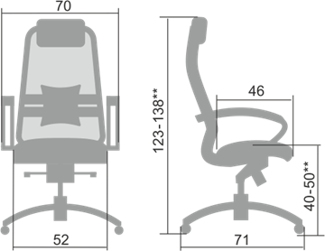 Кресло офисное Samurai S-1.04, синий в Ангарске - предосмотр 1