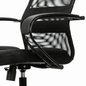 Кресло офисное Brabix Premium Stalker EX-608 PL (ткань-сетка/кожзам, черное) 532090 в Братске - предосмотр 8