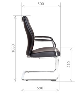 Кресло офисное CHAIRMAN Vista V Экокожа премиум черная в Ангарске - предосмотр 2