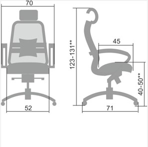 Офисное кресло Samurai S-2.04, серый в Ангарске - предосмотр 4