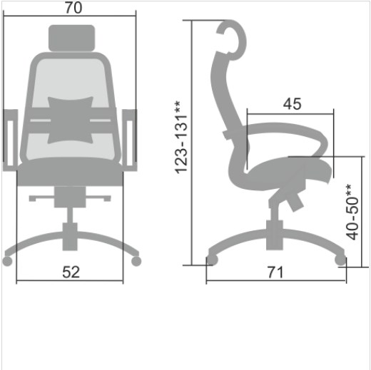 Офисное кресло Samurai S-2.04, серый в Ангарске - изображение 4