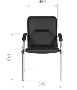 Офисное кресло CHAIRMAN 850 Экокожа Terra 118 черная в Ангарске - предосмотр 1