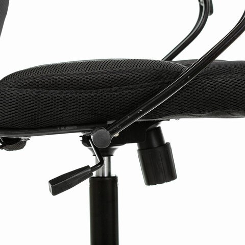 Кресло офисное Brabix Premium Stalker EX-608 PL (ткань-сетка/кожзам, черное) 532090 в Братске - изображение 4