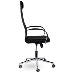Компьютерное кресло Brabix Premium Pilot EX-610 CH (хром, ткань-сетка, черное) 532417 в Ангарске - предосмотр 1