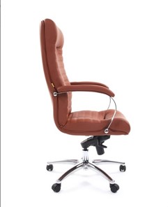 Кресло офисное CHAIRMAN 480 Экокожа Terra 111 (коричневая) в Ангарске - предосмотр 2