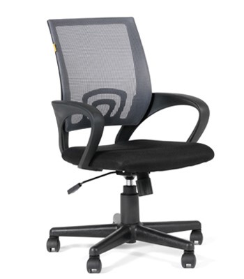 Офисное кресло CHAIRMAN 696 black Сетчатый акрил DW63 темно-серый в Ангарске - изображение