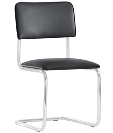Офисный стул Sylwia chrome P100, кож/зам V4 в Ангарске - изображение