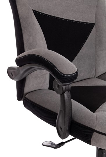 Кресло компьютерное ARENA флок , серый/черный, 29/35 арт.14129 в Ангарске - изображение 11