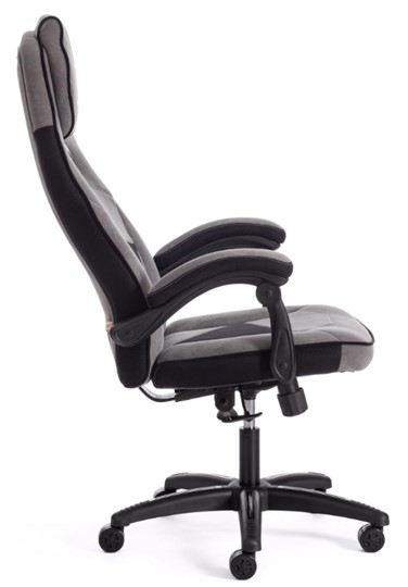 Кресло компьютерное ARENA флок , серый/черный, 29/35 арт.14129 в Ангарске - изображение 2