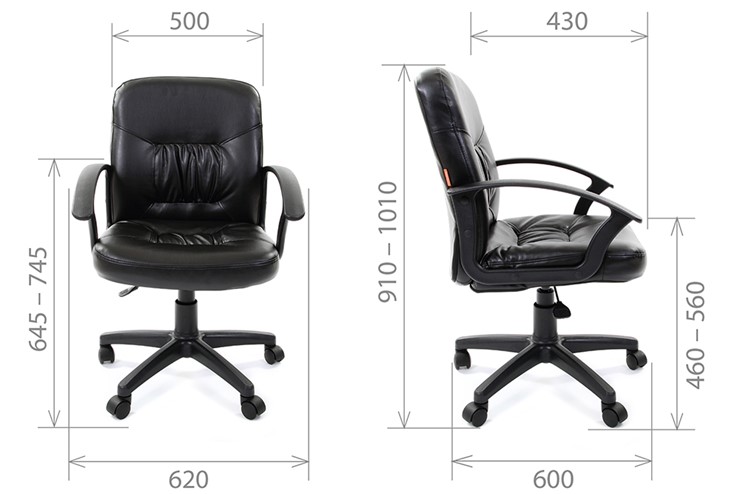 Кресло офисное CHAIRMAN 651 ЭКО черное в Ангарске - изображение 3