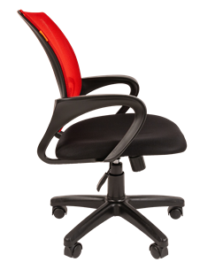 Кресло компьютерное CHAIRMAN 696 black Сетчатый акрил DW69 красный в Братске - предосмотр 1
