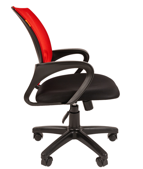 Кресло компьютерное CHAIRMAN 696 black Сетчатый акрил DW69 красный в Братске - изображение 1