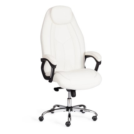 Офисное кресло BOSS Lux, кож/зам, белый, арт.21152 в Ангарске - изображение