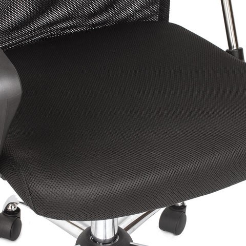 Кресло офисное BRABIX "Flash MG-302", с подлокотниками, хром, черное, 530867 в Братске - изображение 12