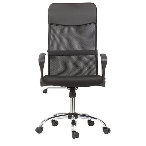 Кресло офисное BRABIX "Flash MG-302", с подлокотниками, хром, черное, 530867 в Братске - изображение 3