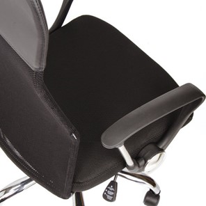 Кресло офисное BRABIX "Flash MG-302", с подлокотниками, хром, черное, 530867 в Братске - предосмотр 9