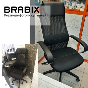 Кресло офисное Brabix Premium Stalker EX-608 PL (ткань-сетка/кожзам, черное) 532090 в Братске - предосмотр 18