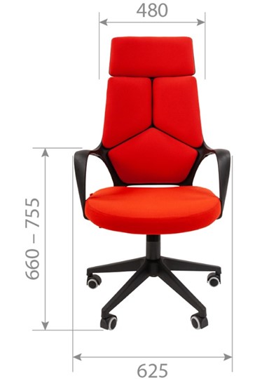 Офисное кресло CHAIRMAN 525, серое в Ангарске - изображение 1