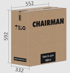 Кресло офисное CHAIRMAN 651 ЭКО черное в Ангарске - предосмотр 4