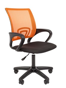Кресло CHAIRMAN 696 black LT, оранжевый в Братске