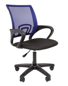 Офисное кресло CHAIRMAN 696 black LT, синий в Иркутске
