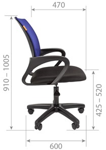 Офисное кресло CHAIRMAN 696 black LT, зеленое в Ангарске - предосмотр 3